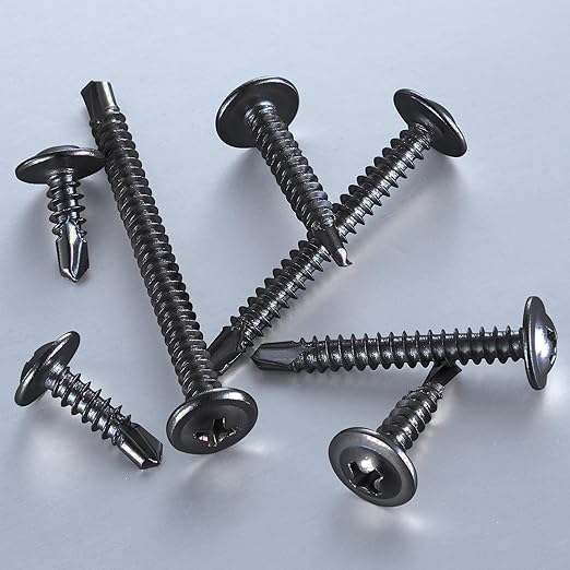 #8×2” for Sheet Metal Self-Tapping Screws 410 Black Stainless Steel Truss Head - Image 4
