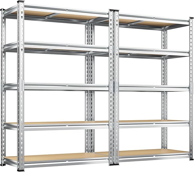 REIBII Garage Shelving, 5 Tier Storage Shelves Load 2020LBS, Adjustable Garage by REIBII