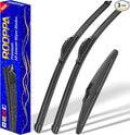 3 wipers Replacement for 2016-2021 Chevrolet Chevy Spark, Windshield Wiper by ROOPPA