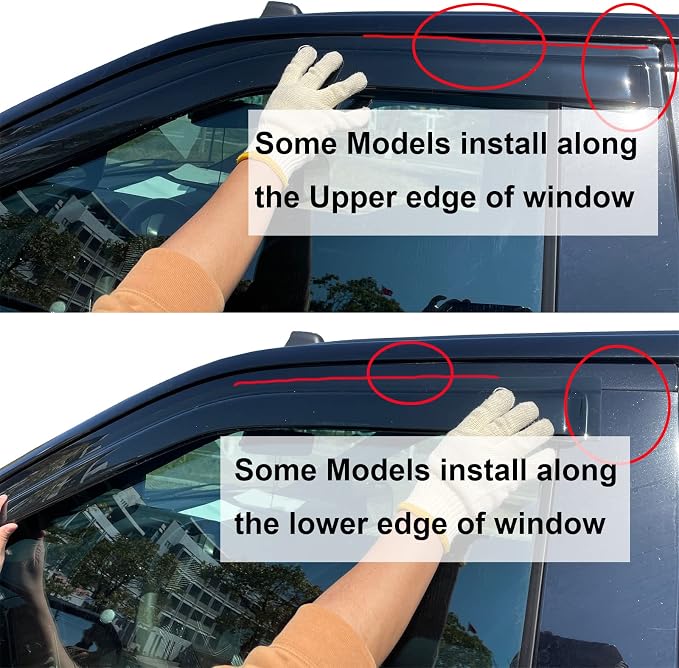 Smoke Side Window Visors Compatible - Image 4