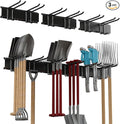 Garage Tool Rack Wall Mount – 48 inches Heavy-Duty Garden Tool Holder by BJONKZ