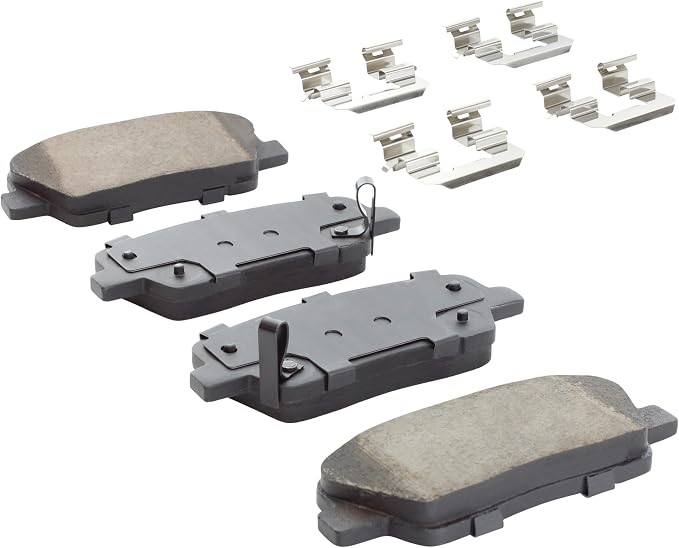 Premium Semi-Metallic Rear Brake Pads Compatible - Image 2