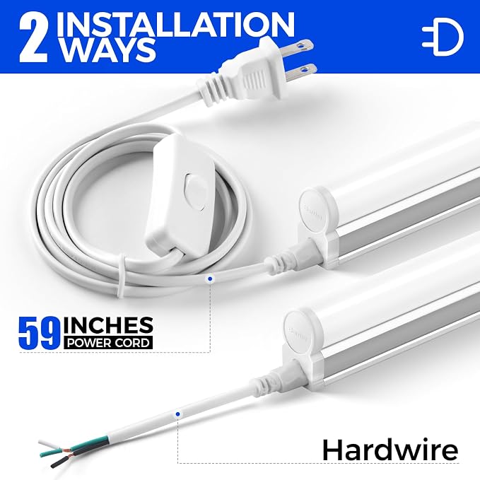 Barrina T5 LED Ceiling Light Fixtures, Corded Electric - Image 5