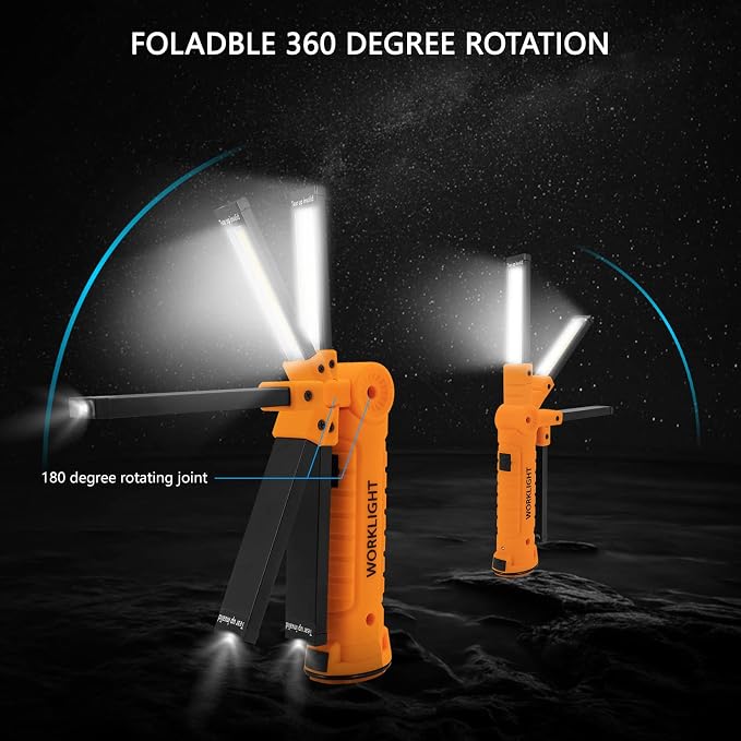 4 Pack Rechargeable LED Work Lights - Image 4