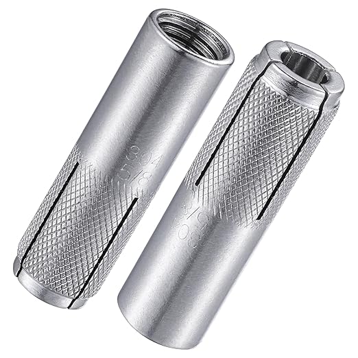 Wensilon 5/8"-11 Premium Stainless Steel Drop in Anchors Assortment, Knurled by Wensilon