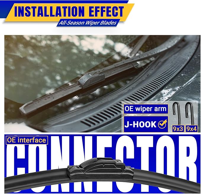 3 wipers Replacement for 2020-2022 2023 Toyota highlander, Windshield Wiper - Image 3