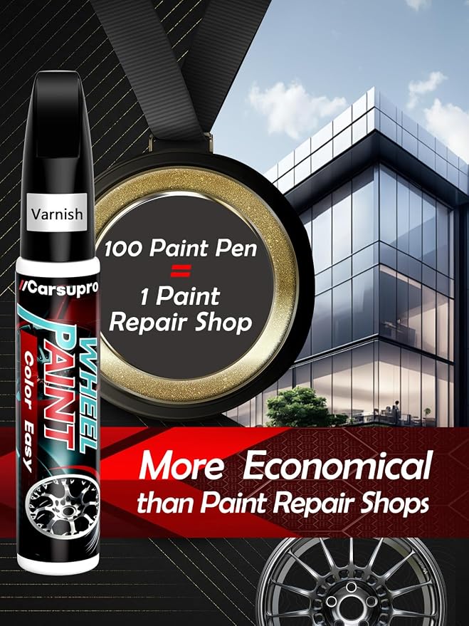 Silver wheel Touch Up Paint. Wheel Scratch Repair Pen. Car Rim Paint Pen Quick - Image 5