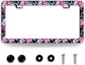 Cherry Blossom Butterfly License Plate Frame Funny License Plate Frames by BRAGHRTED