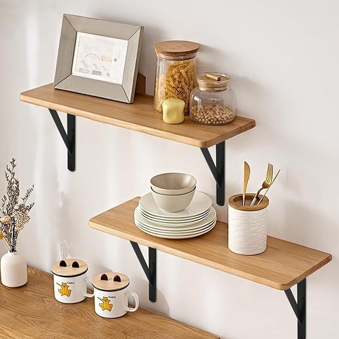 24 Pack L16 x H 10" Black Heavy Duty Shelf Brackets - Image 5