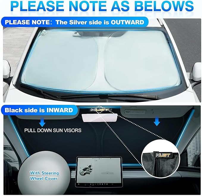 KUST Windshield Sun Shade Custom Fit - Image 5
