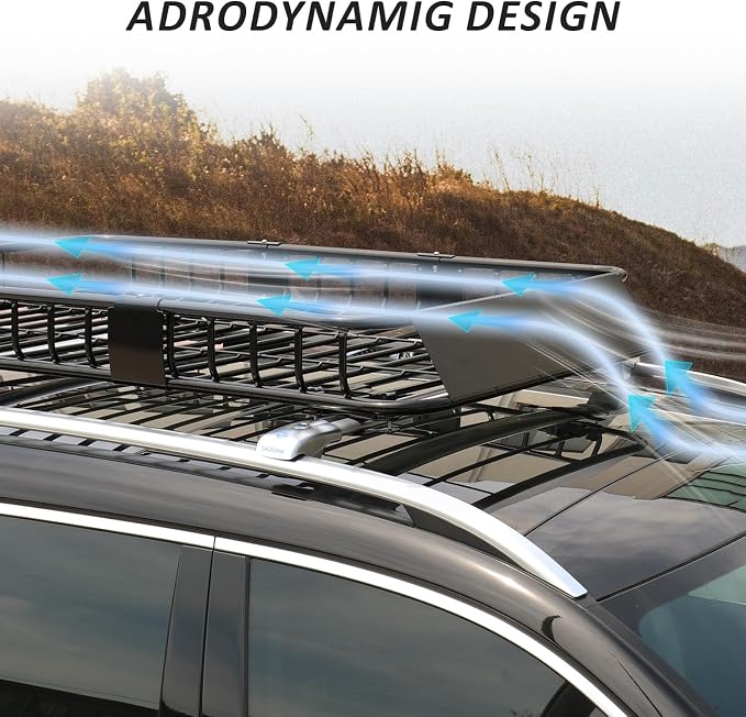 FORWODE Roof Rack Carrier Basket, Rust-Proof Steel Heavy Duty Car Top Luggage - Image 6