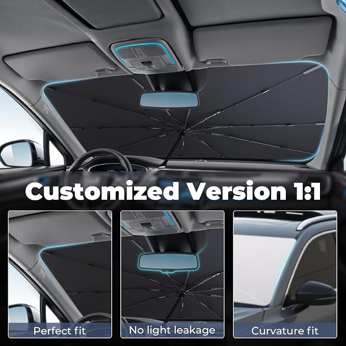 Windshield Sun Shade Umbrella: for Mazda CX-5-2017-2024 2025 - Image 2