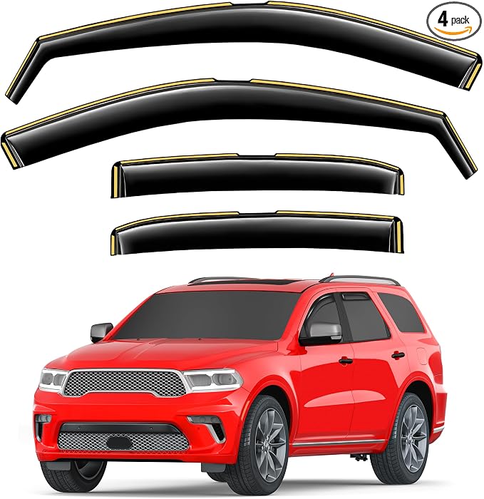 in-Channel Window Rain Guards Fit by Unknown