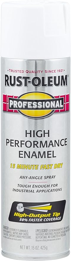 Rust-Oleum 7592838 Professional High Performance Enamel Spray Paint, 15 Oz by Rust-Oleum