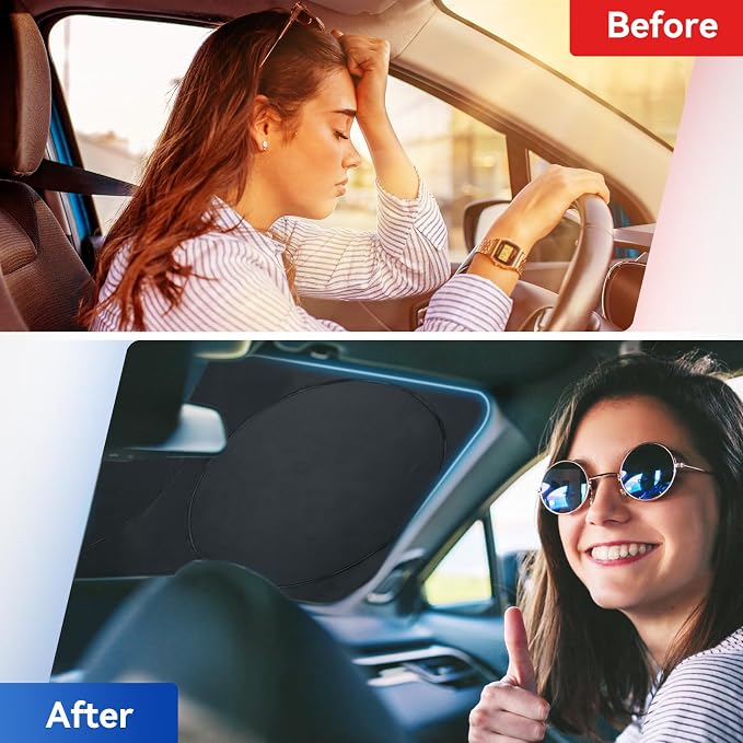 ARANA Semi Truck Sun Shade for Windshield丨240T Thicken Sunshade for Semi-Truck - Image 3
