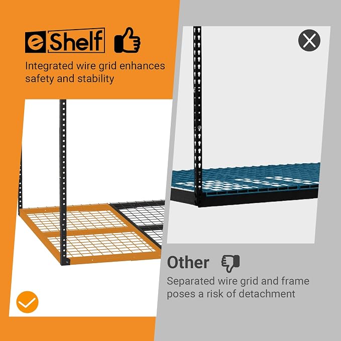 4ftx8ft Overhead Garage Storage Rack, Heavy-Duty Metal Garage Ceiling Storage - Image 4