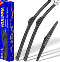 3 wipers Replacement for 2010-2015 Hyundai Tucson, Windshield Wiper Blades by ROOPPA