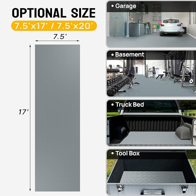 Bonnlo 7.5x20 FT Garage Floor Mat - Image 3