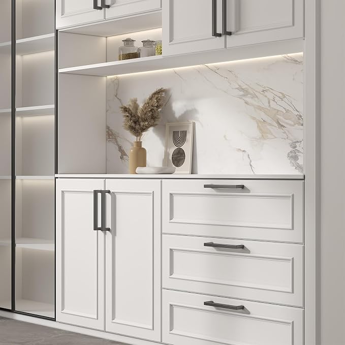 goldenwarm 15 Pack Black Drawer Pulls 3 3/4 Inch Black Kitchen Cabinet Handles - Image 7