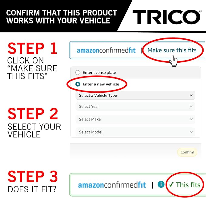 TRICO Diamond 20" + 20" Premium Automotive Replacement Windshield Wiper Blades - Image 2