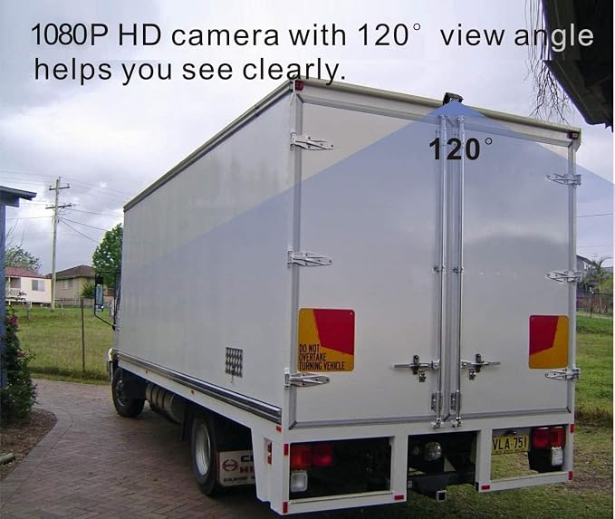 AHD 1080P 7" Reverse Rear View Backup Dual Camera System, Two Cameras - Image 7