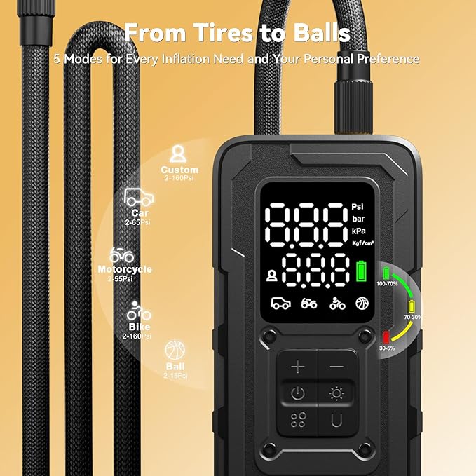 Tire Inflator Portable Air Compressor - Image 5
