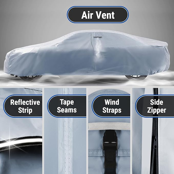 iCarCover Premium Car Cover for 1973-1977 Buick Regal Heavy Duty Waterproof - Image 5