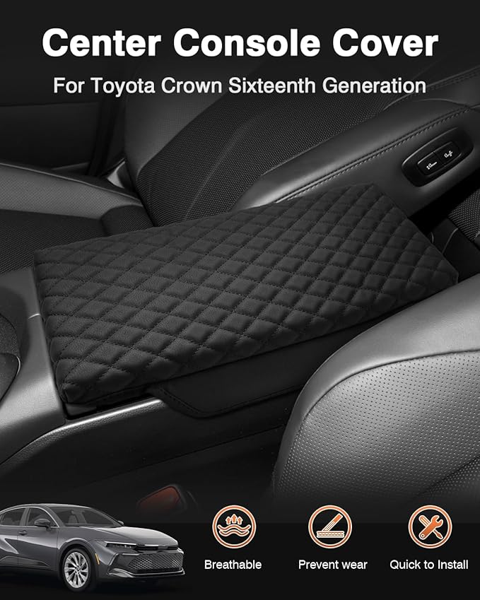 Shademax Toyota Crown Center Console Cover, Armrest Cover Cushion Pad - Image 2