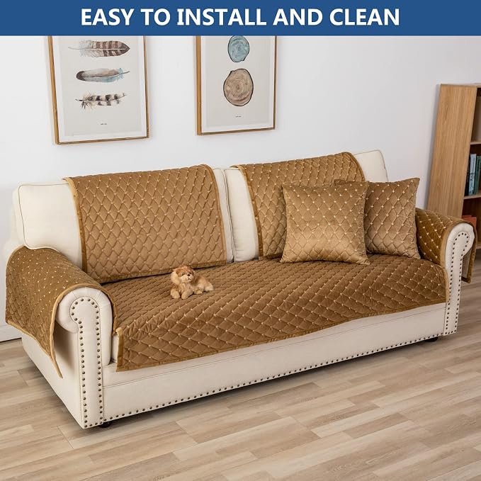 Eismodra Couch Cover, Sectional Couch Covers, Sofa Covers - Image 7