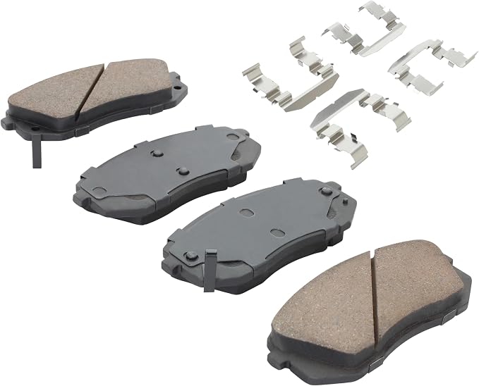 Premium Semi-Metallic Front Brake Pads Compatible - Image 2