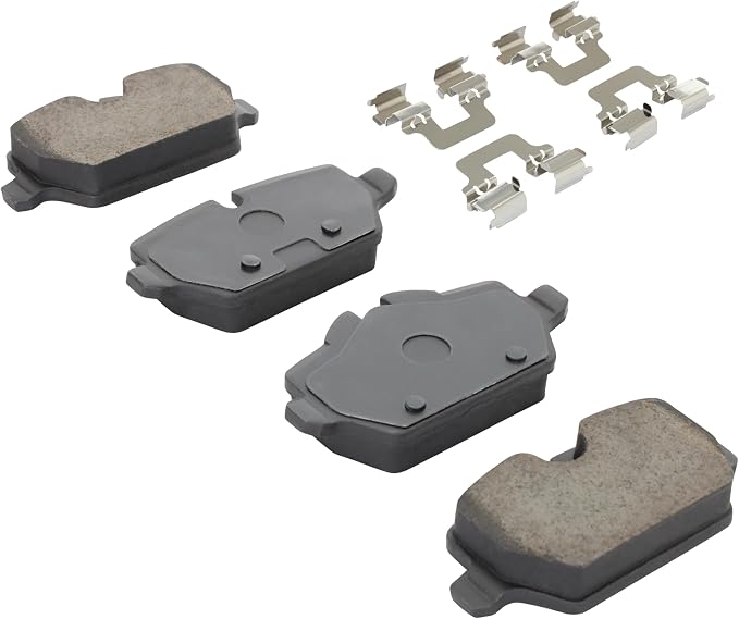 Premium Semi-Metallic Rear Brake Pads Compatible - Image 2