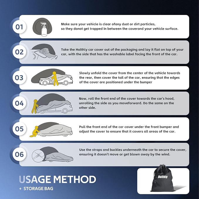 10 Layers Car Cover Custom Fit for Honda Civic Sedan Waterproof All Weather for - Image 7