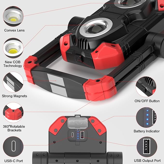 Adelante Rechargeable LED Work Light - Image 5