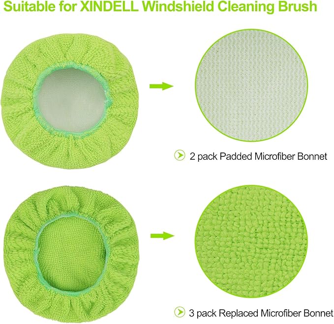 XINDELL 5 Pack Microfiber Pads – Replacement Heads Cover - Image 2