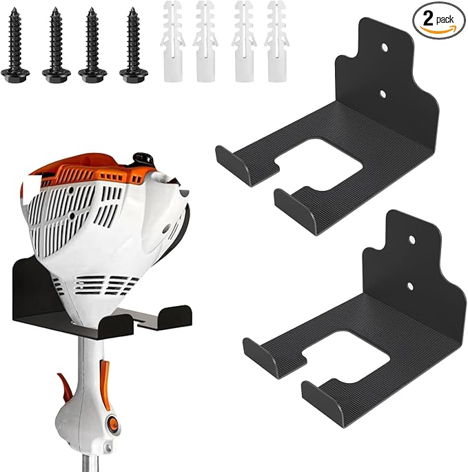 Weed Eater Rack Garage Wall Organizer, Weedeater Hanger Wall Mount by Unknown