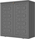 Storage Box Outdoor Caninet, Resin Indoor Storage Box Waterproof Outdoor by Mrosaa