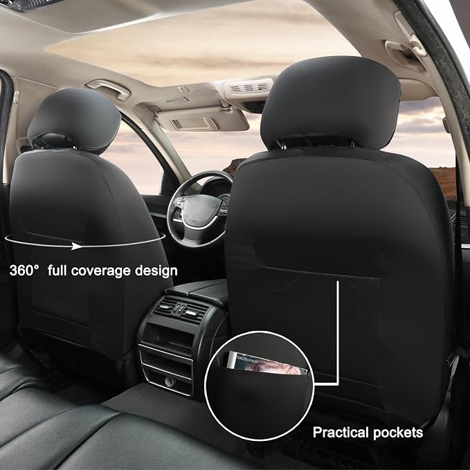 GIANT PANDA Front Seat Cover for Nissan, 3D Air Mesh Car Seat Covers Custom Fit - Image 2