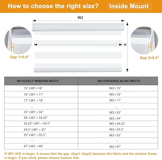 Persilux Zebra Blinds for Windows Cordless Blinds & Shades Free-Stop Roller - Image 7