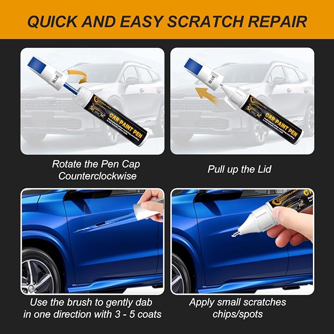 Y2E Calypso Red Car Touch Up Paint - Image 6