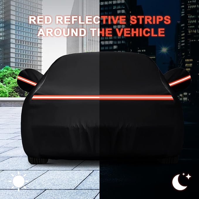 QUNSUNUS Waterproof Car Cover for Ford Mustang 1969-1973, Outdoor Car Covers - Image 7