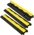 2 Channel 3 Pack Cable Protector Ramp Traffic Wire and Hose Ramp Cord Cover by GINDAOLULU