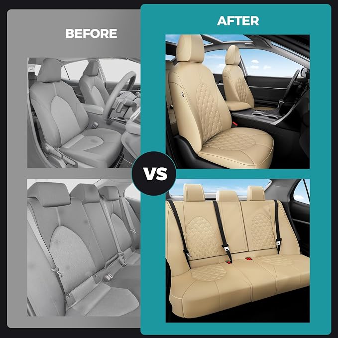 for Toyota Camry Seat Covers Hybrid XLE XSE 2018 2019 2020 2021 2022 2023 2024 - Image 6