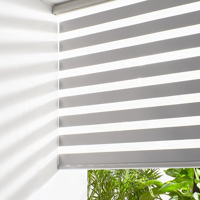 Persilux Cordless Zebra Roller Window Shades Free-Stop Roller Blinds Light by PersiluxHome