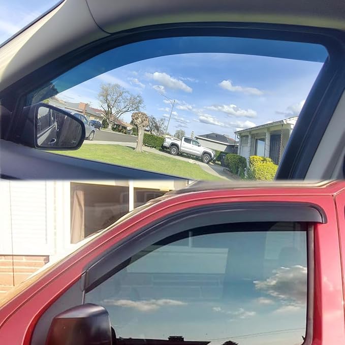 4pcs Original Outside Mount Style Window Rain Guards Shield Side Wind - Image 8