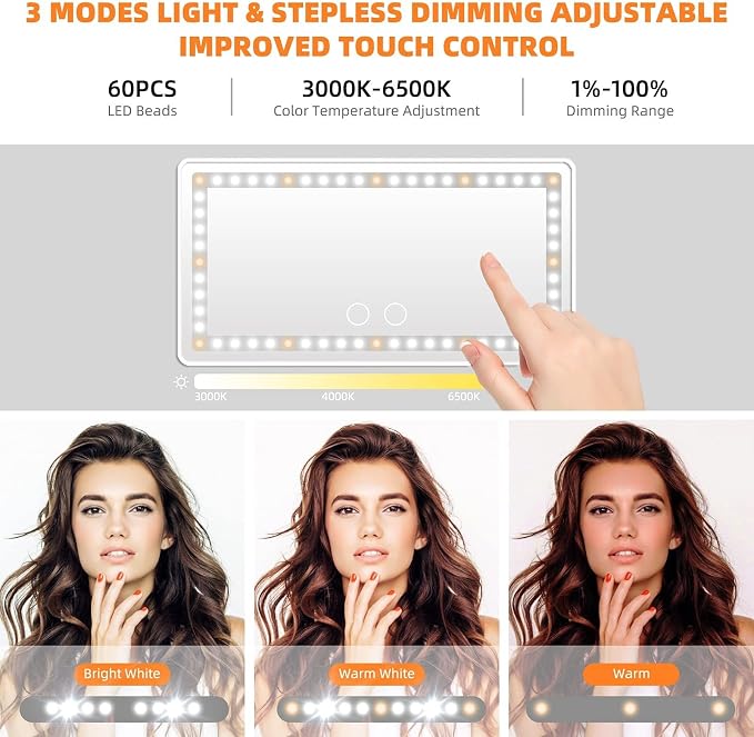 Car Sun Visor Vanity Mirror, Universal - Image 3