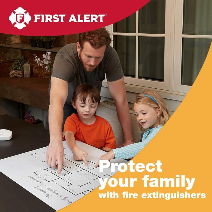 First Alert Fire Extinguisher for Home, Standard Rechargeable Compliance Unit - Image 3
