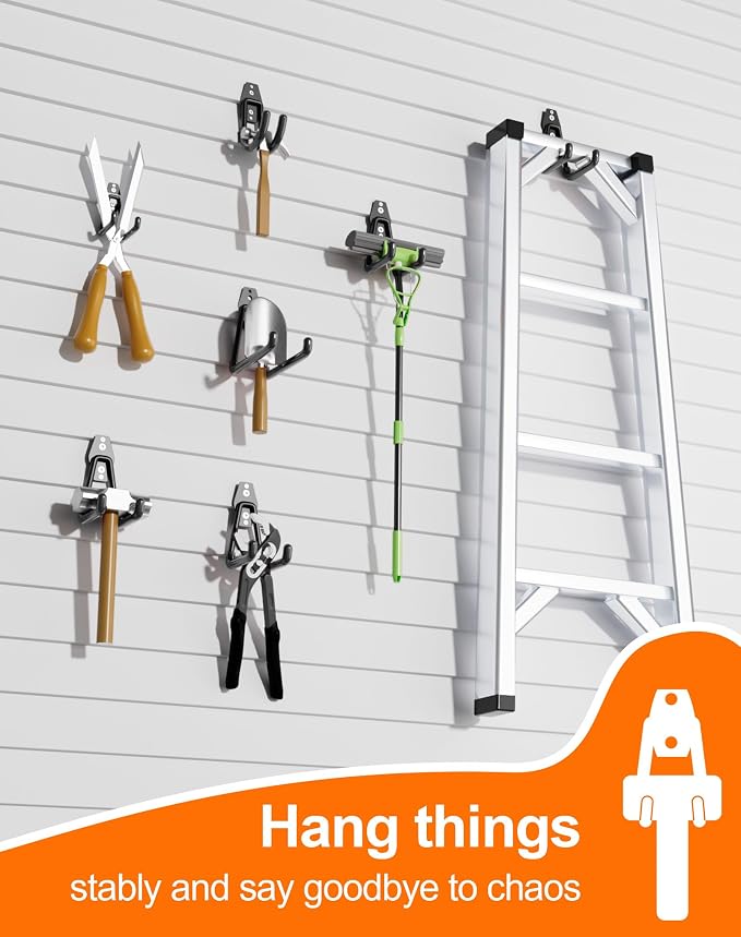 QcoQce 12 Pack Garage Hooks Heavy Duty, Wall Mount Utility Hooks - Image 5