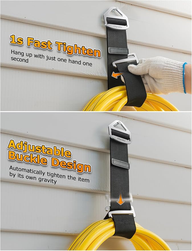 4 Pack One Hand Operation Adjustable Extension Cord Organizer Holder, Hose Rope - Image 2