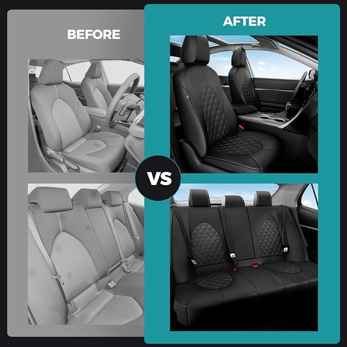 for Toyota Camry Seat Covers Hybrid XLE XSE 2018 2019 2020 2021 2022 2023 2024 - Image 6