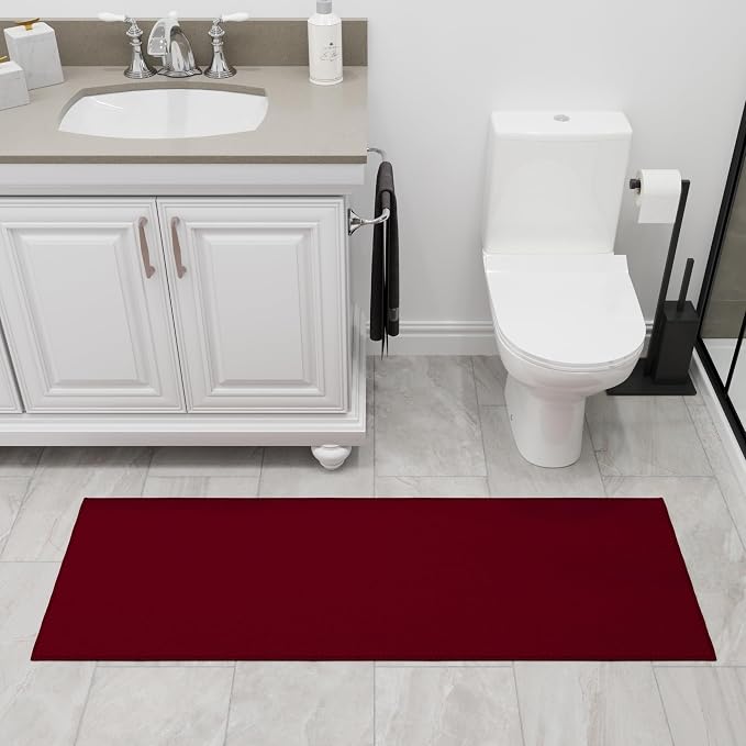 Ottomanson Hallway Runner Rug 20" x 59" Non Slip Solid Area Rugs Easy to Clean - Image 12